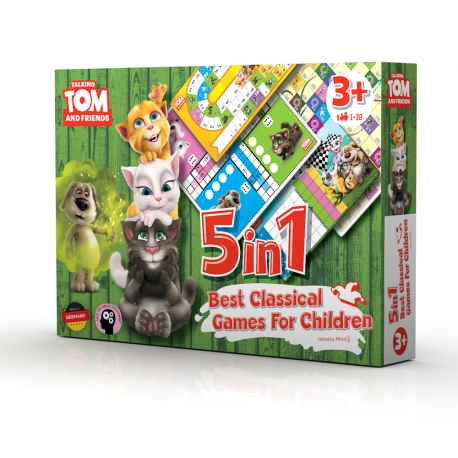 Talking Tom & Friends set družabnih iger 5 v 1