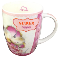 Skodelica z napisom: Super mami