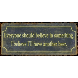 Kovinska tablica “Another beer”