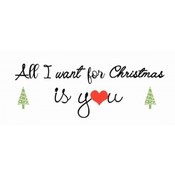 Kovinska tablica “All I want for Christmas”