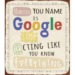 Kovinska tablica “Google”
