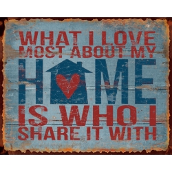 Kovinska tablica “Home”