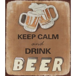 Kovinska tablica “Keep Calm And Drink Beer”
