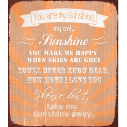 Kovinska tablica “You are my sunshine”